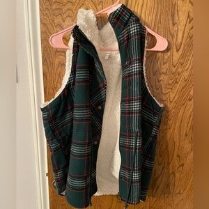 Women’s plaid vest from Maurice’s